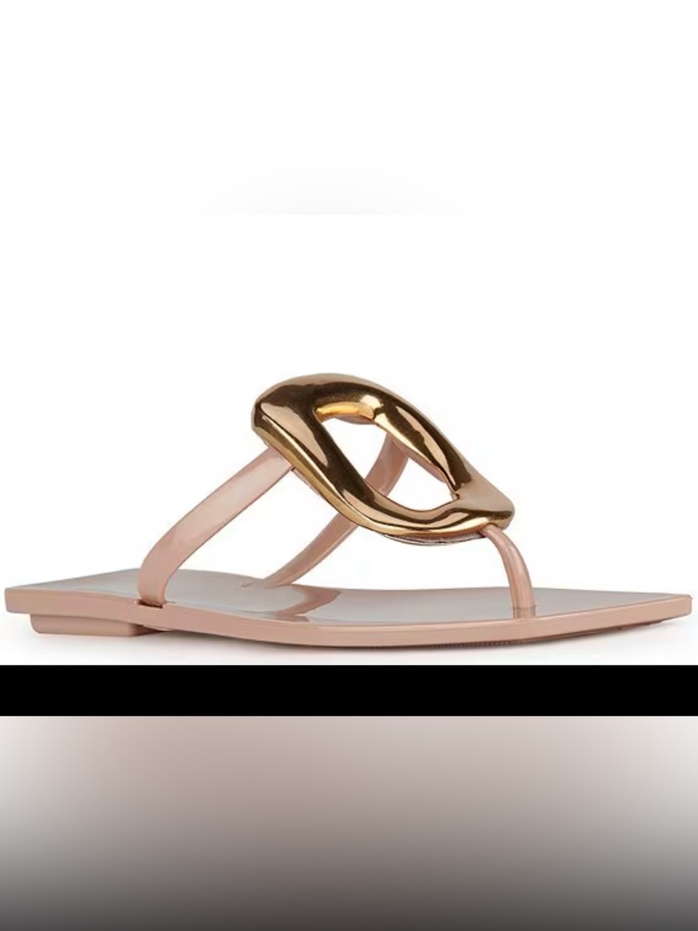 Dolce Vita Women’s Pink Metallic Accent Thong Sandal size 7